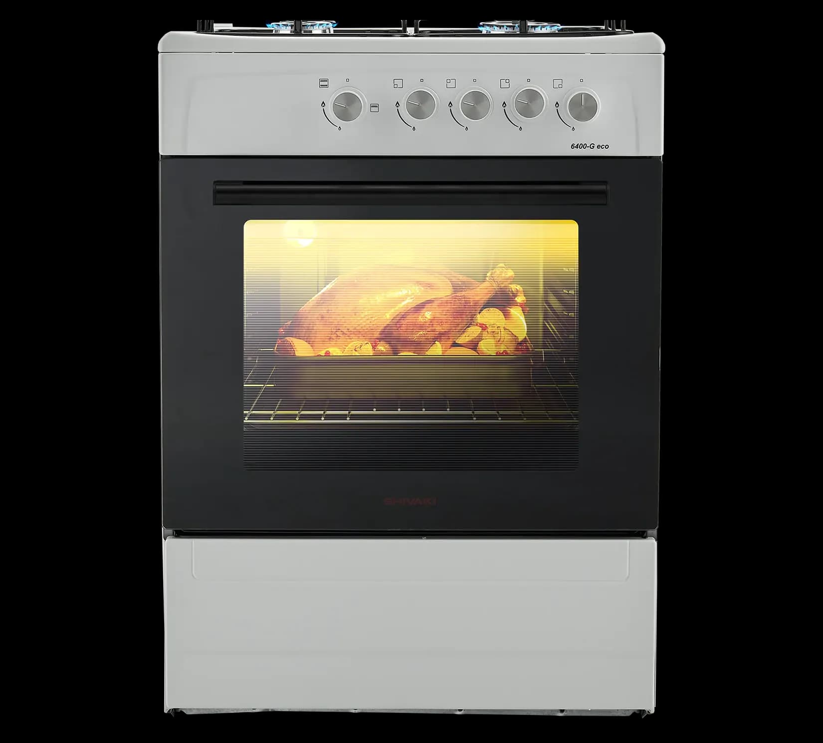 Shivaki 6400-G Eco gaz plitasi - Oq